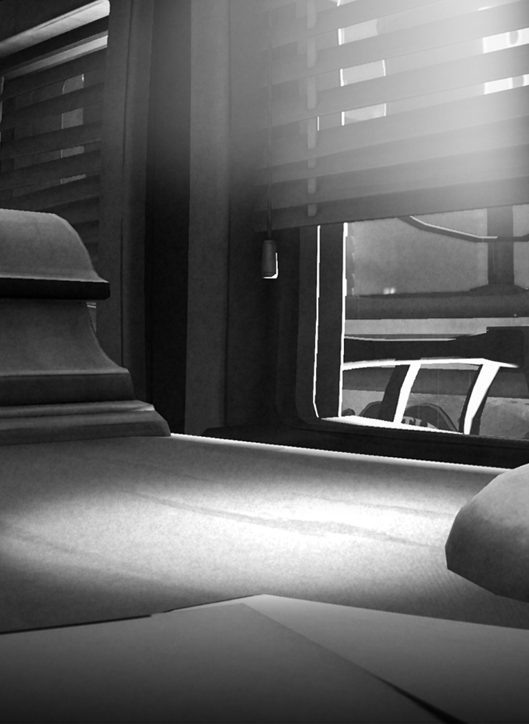 Office background with Black and White filter