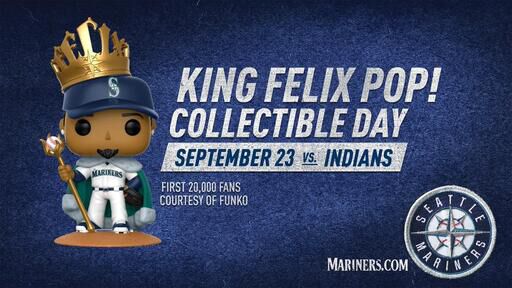 Seattle Mariners King Felix Pop! Collectible Day!
