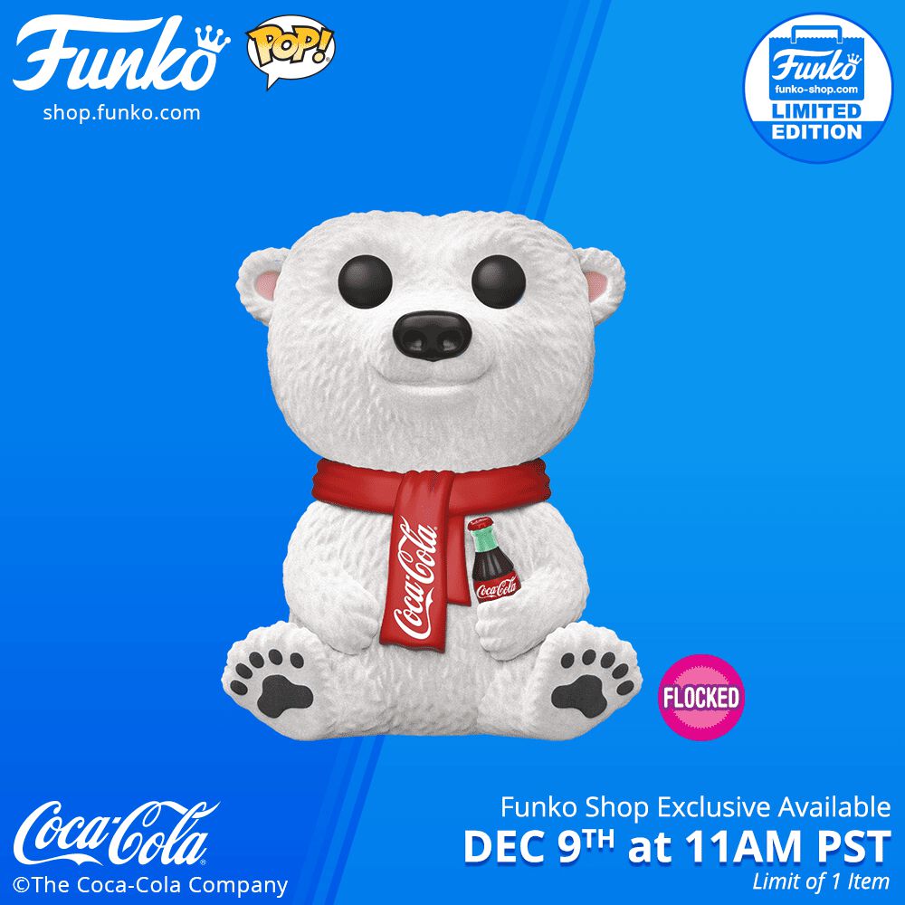 Funko Shop Exclusive Item: Pop! Ad Icons: Flocked Coca-Cola Bear!