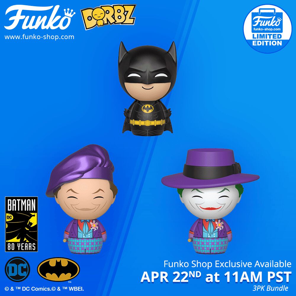 Funko Shop Exclusive Item: Batman Dorbz 3-Pack Bundle!