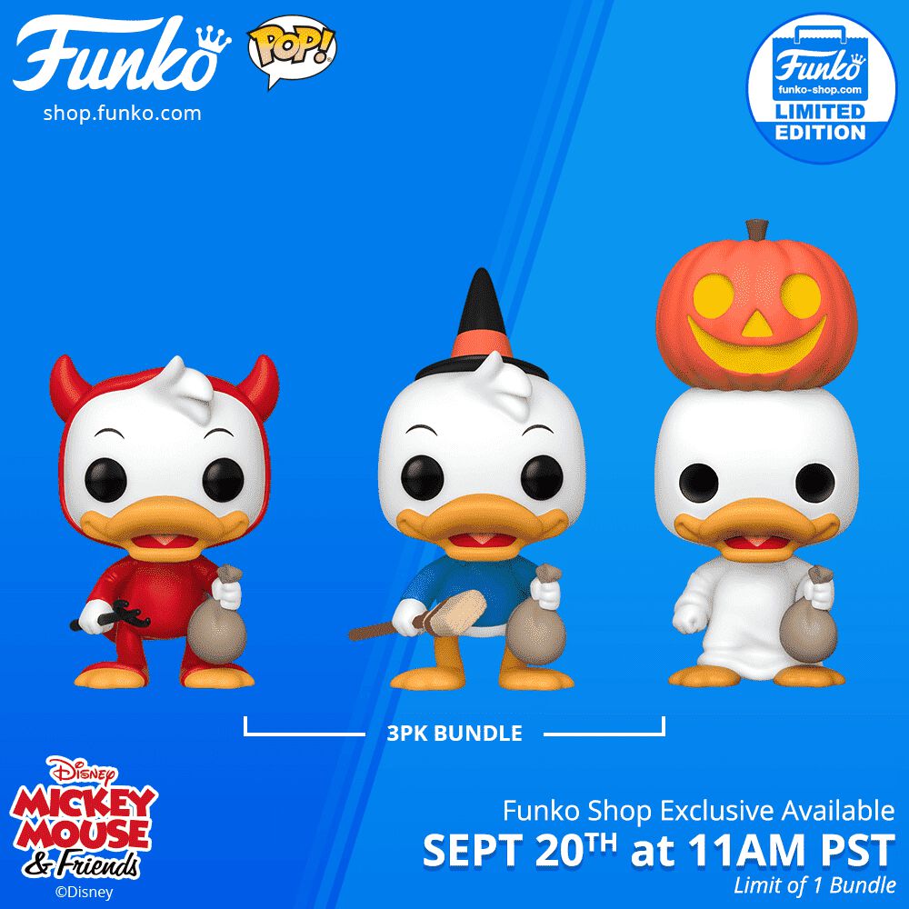 Funko Shop Exclusive Item: Pop! Disney: Huey, Dewey & Louie 3-Pack Bundle!
