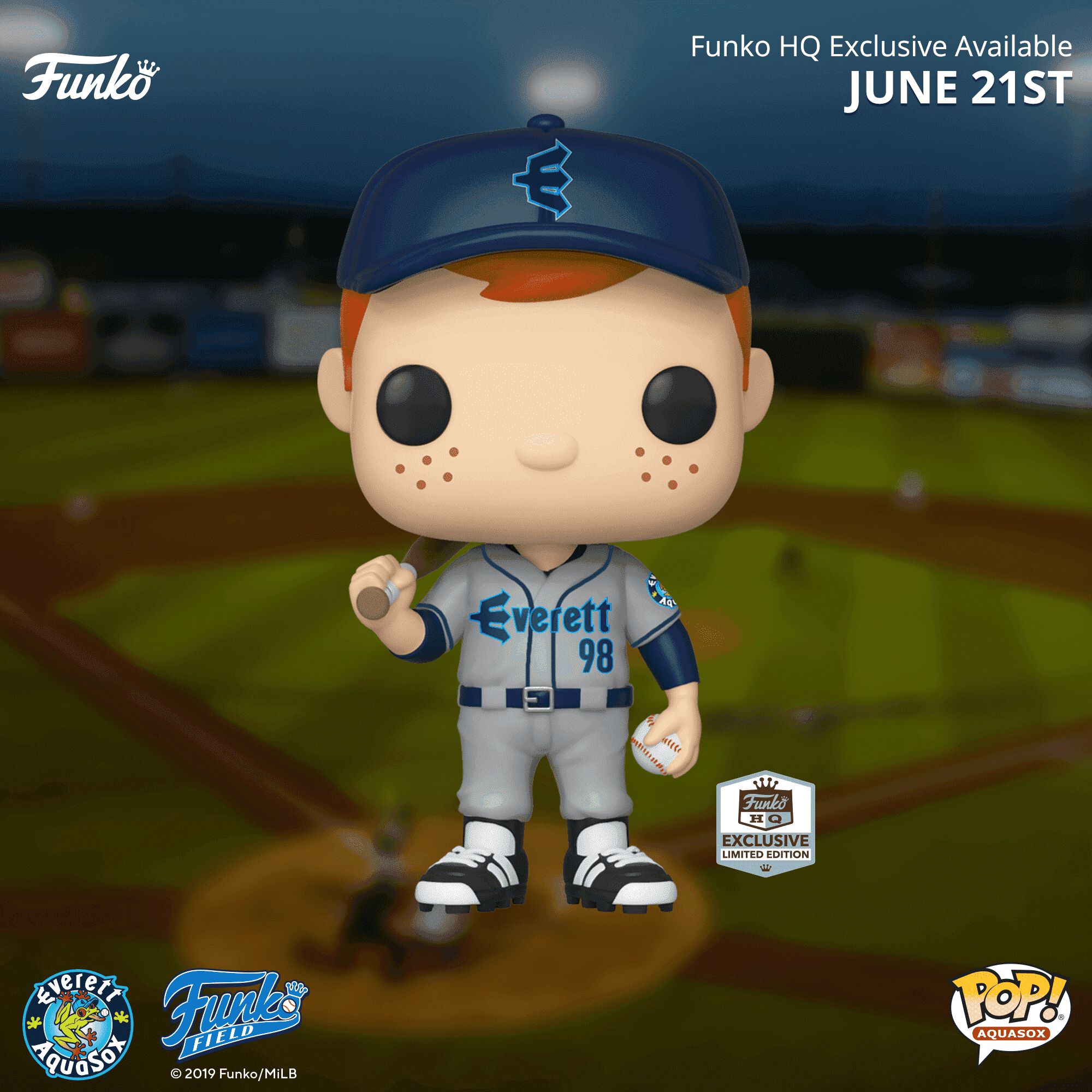 Available Now: HQ Exclusive Everett AquaSox Freddy Funko!
