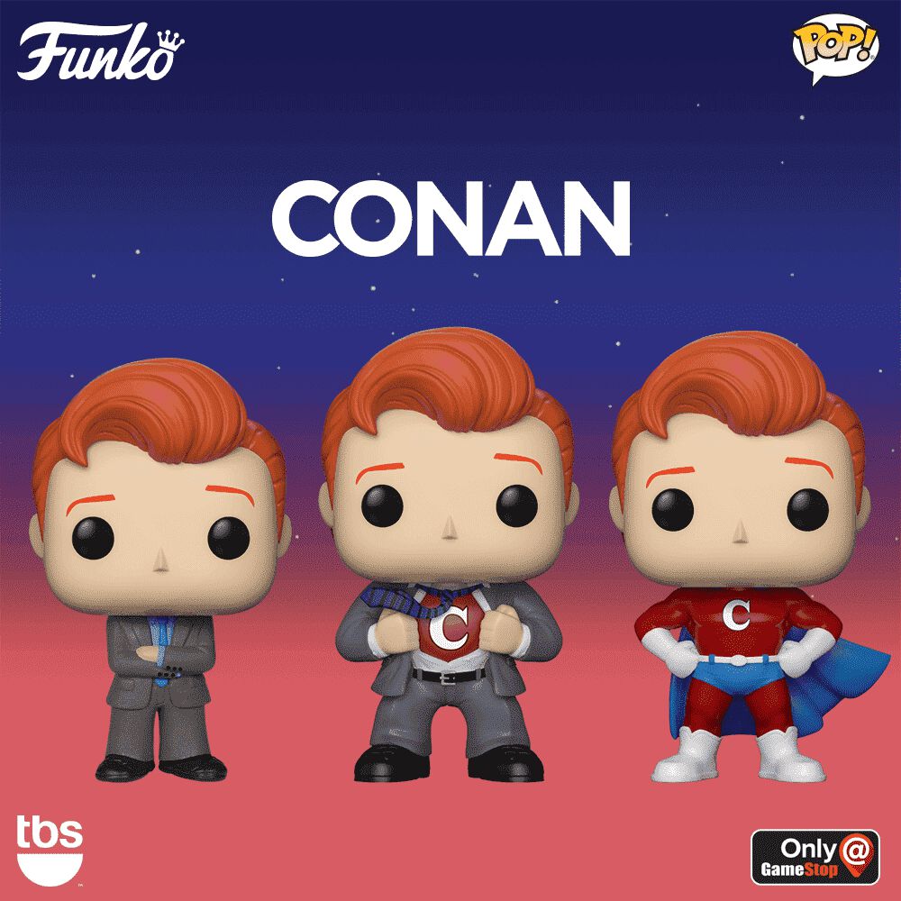 Coming Soon: GameStop Exclusive Conan O'Brien Tee's and Pop!