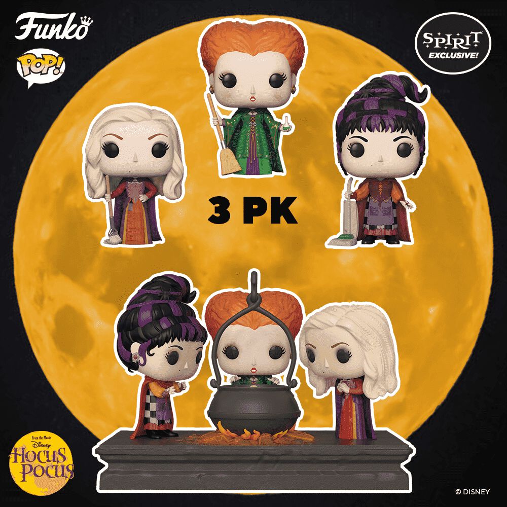 Coming Soon: Spirit Halloween Exclusive Hocus Pocus Pop!, and Pop! Pens!