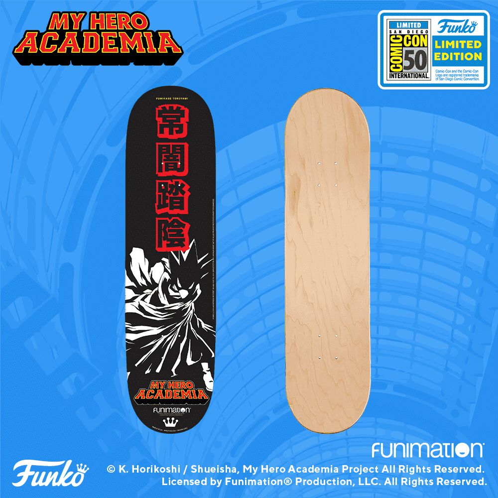 2019 SDCC Exclusive Reveals: My Hero Academia Skateboard Deck!