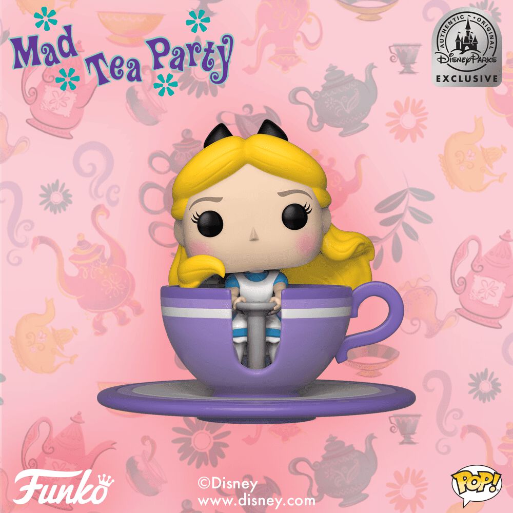 Coming Soon: Disney Theme Parks Exclusive Alice at the Mad Tea Party Pop! Rides!