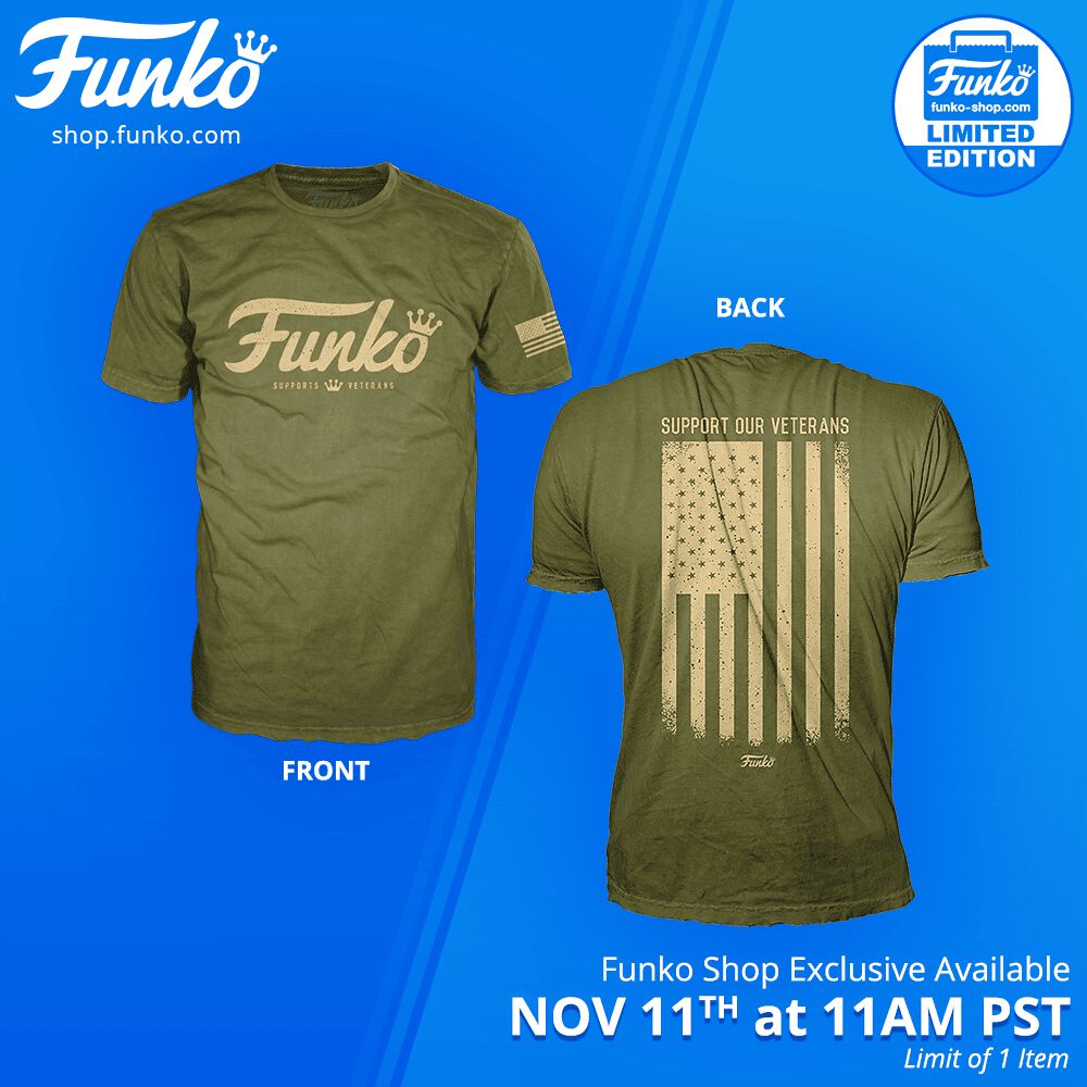 Funko Shop's exclusive item: Funko Tee: Support Our Veterans!
