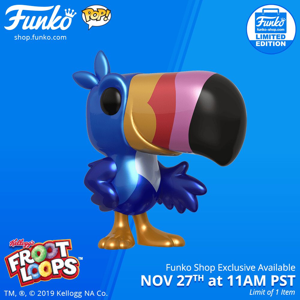 Funko Shop's exclusive item: Pop! Ad Icons: Fruit Loops - Metallic Toucan Sam!