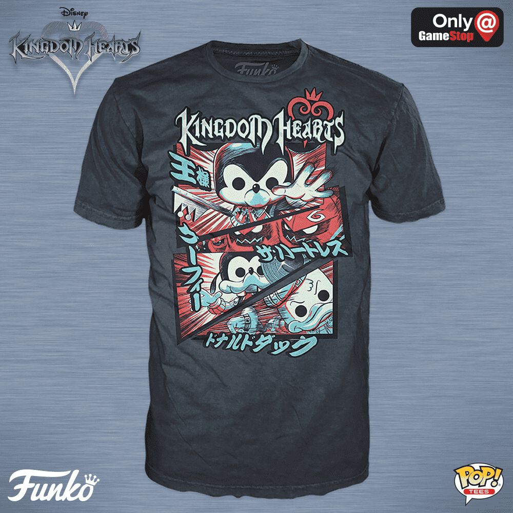 Available Now: GameStop Exclusive Kingdom Hearts Comic Pop! Tee!