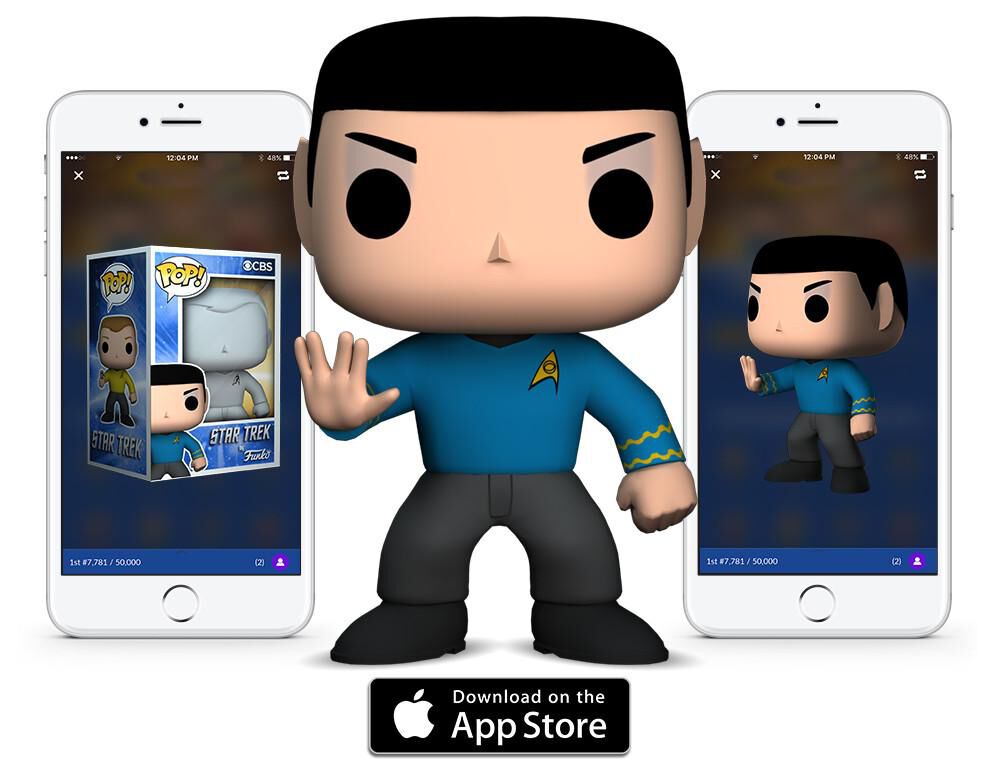 Collect and trade digital Pop! 3D figures from Star Trek!