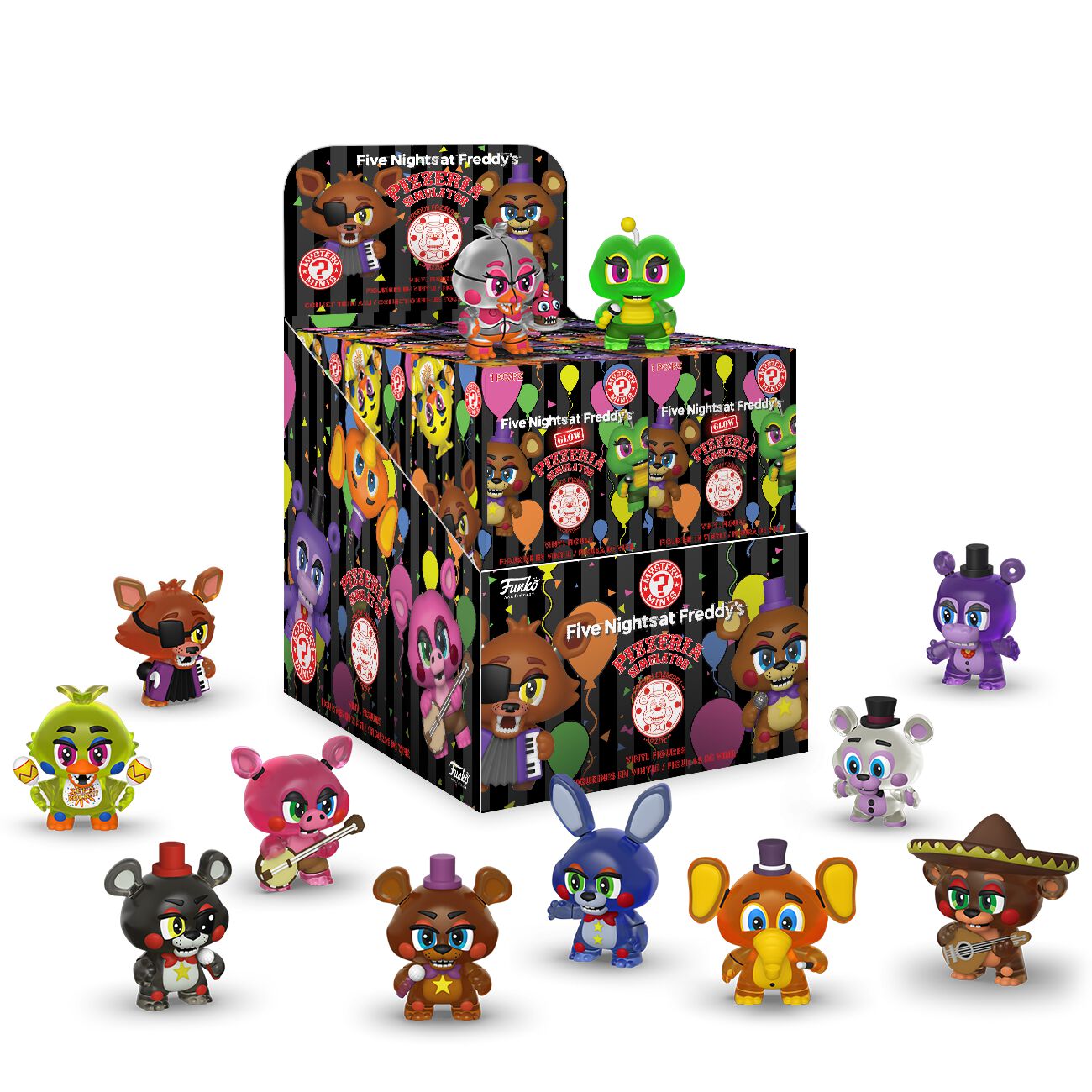 Coming Soon! Five Nights at Freddy&rsquo;s Pizza Simulator Glow Mystery Minis!