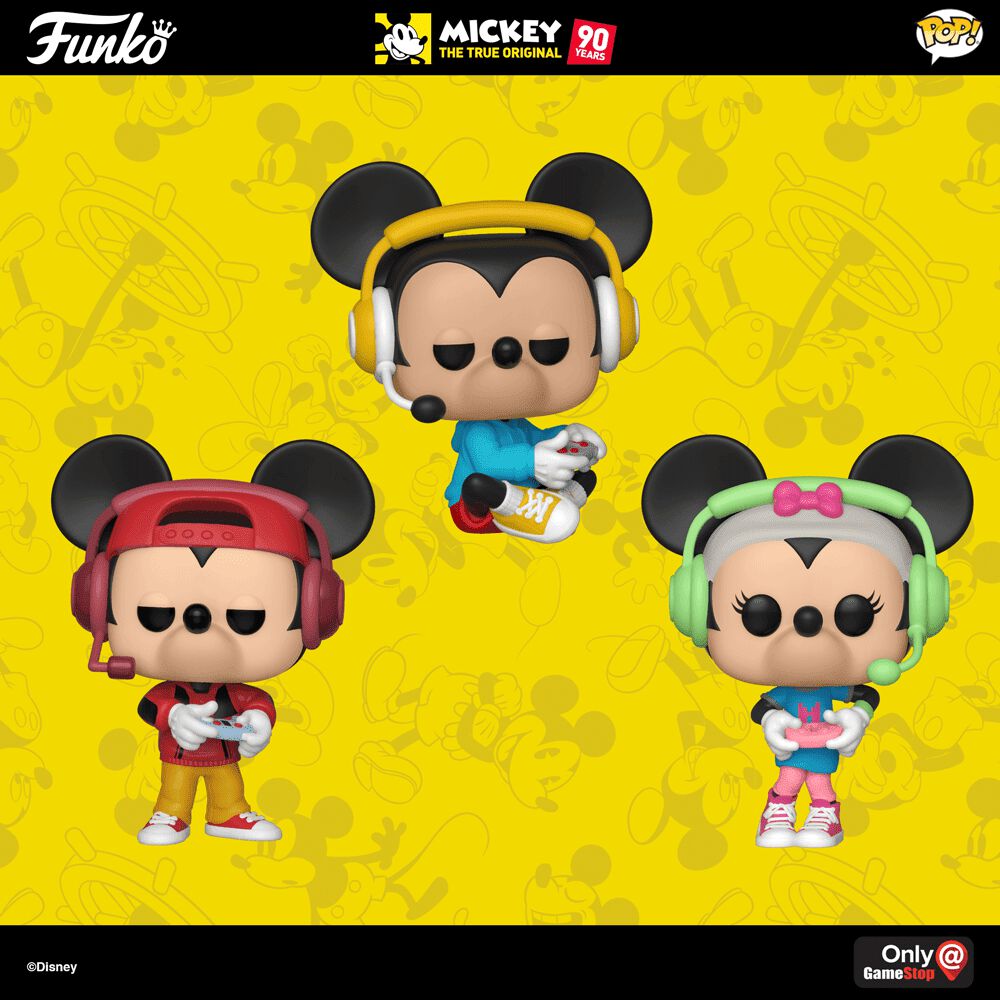 Available Now: GameStop Exclusive Gamer Mickey and Gamer Minnie Pop!