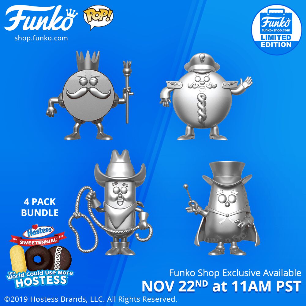 Funko Shop's exclusive item: Pop! Ad Icons: Hostess Sweetennial 4-Pack Bundle!