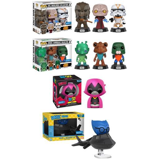 Coming soon to Walmart: Star Wars 3-packs, Pink Raven Dorbz & Beast Dorbz Ride!