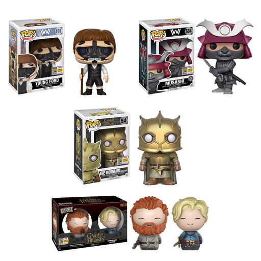 SDCC 2017 Exclusives Wave 10: HBO - Game of Thrones & Westworld!