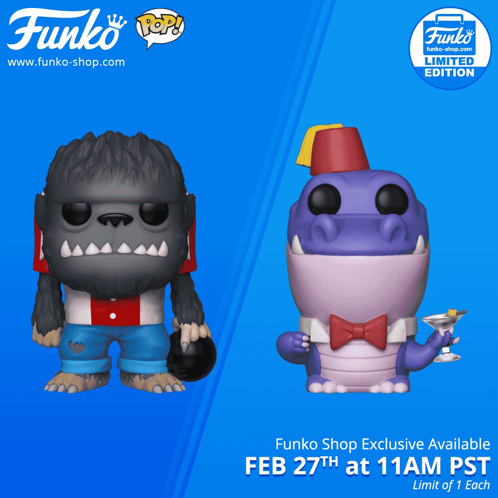 Funko Shop Exclusive Items: Fantastik Plastik Wolfgang & Big Al Pop!