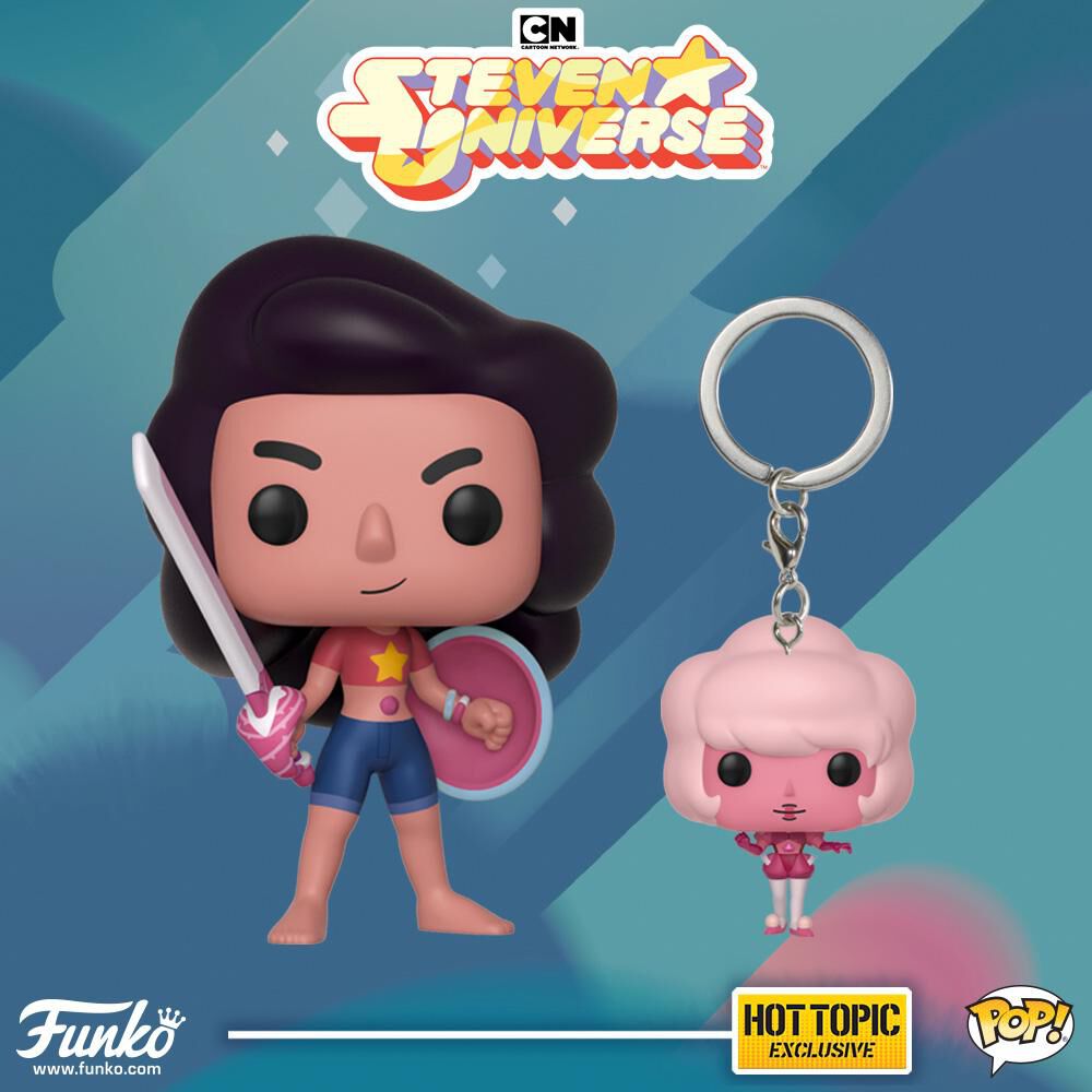 Available Now Hot Topic Exclusive Steven Universe Pop Keychain and Pop