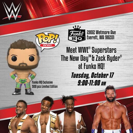 Meet WWE Superstars The New Day & Zack Ryder at Funko HQ!