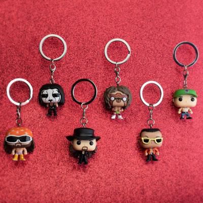 Available now Walmart exclusive WWE Pop Keychain and DVD bundles