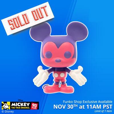 Funko Shop Exclusive Item: Pink & Purple Mickey Mouse Pop!