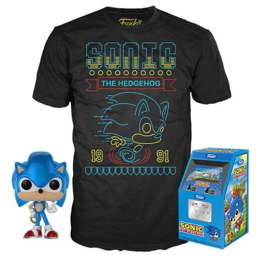 Available Now: GameStop Exclusive Sonic The Hedgehog Pop! & Tee!