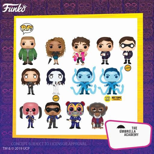 The umbrella academy funko clearance pop