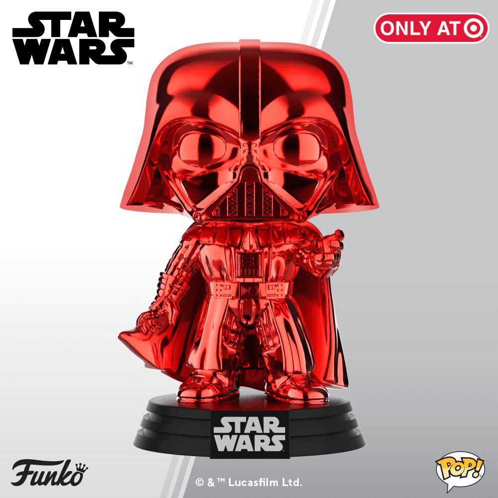Coming Soon: Target Exclusive Red Chrome Darth Vader Pop!
