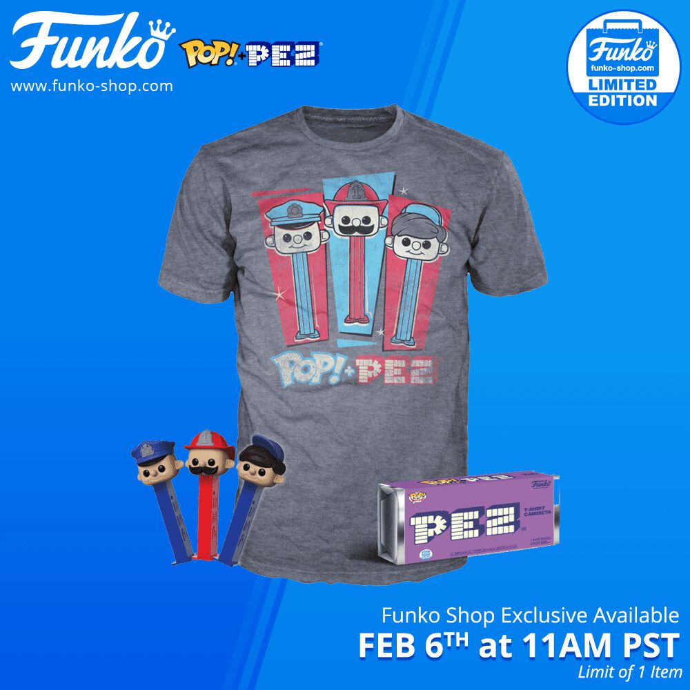 Funko Shop Exclusive Item: Pop! PEZ Pals & Tee: 3-Pack Bundle!
