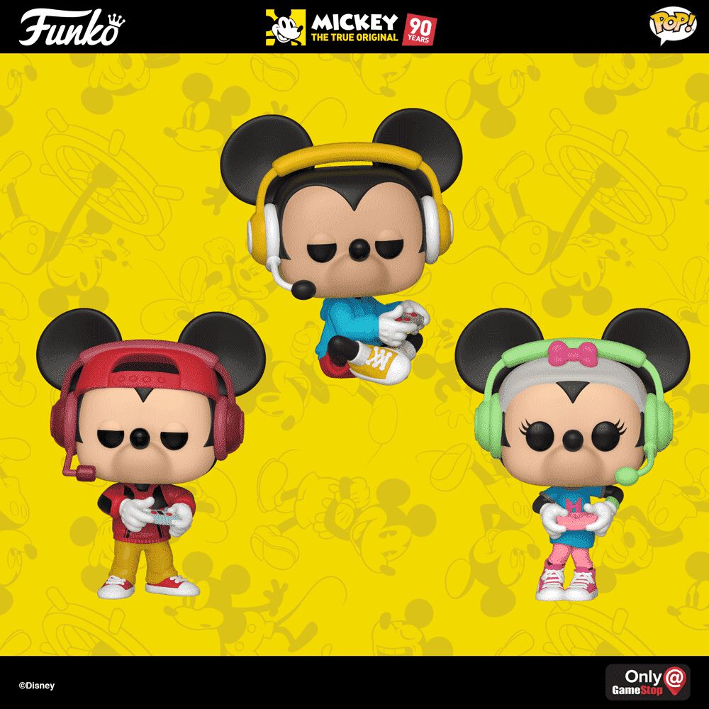 Available Now: GameStop Exclusive Gamer Mickey and Gamer Minnie Pop!