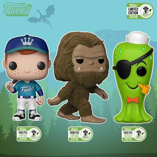 2018 Emerald City Comic Con Reveals Bigfoot Pulpo Freddy Funko