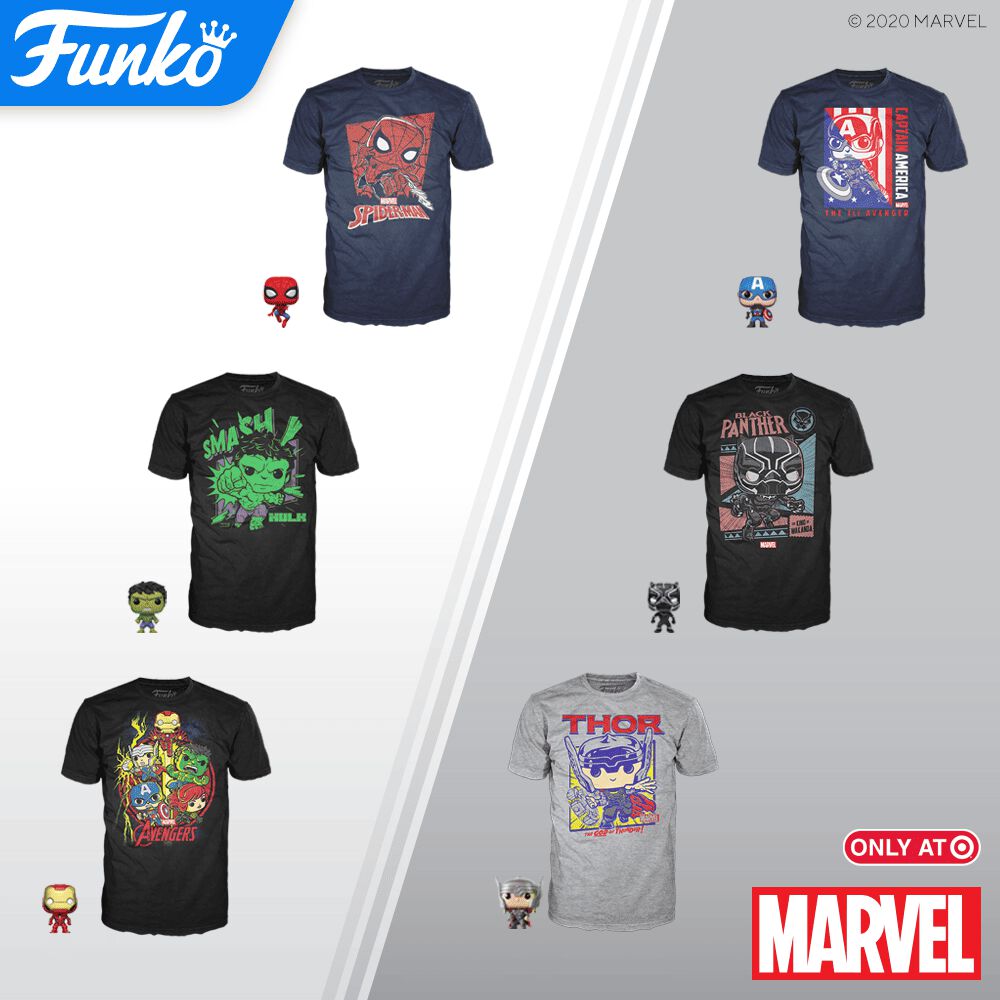 Coming soon: Target Exclusive Marvel Pocket Pop! and Tees!