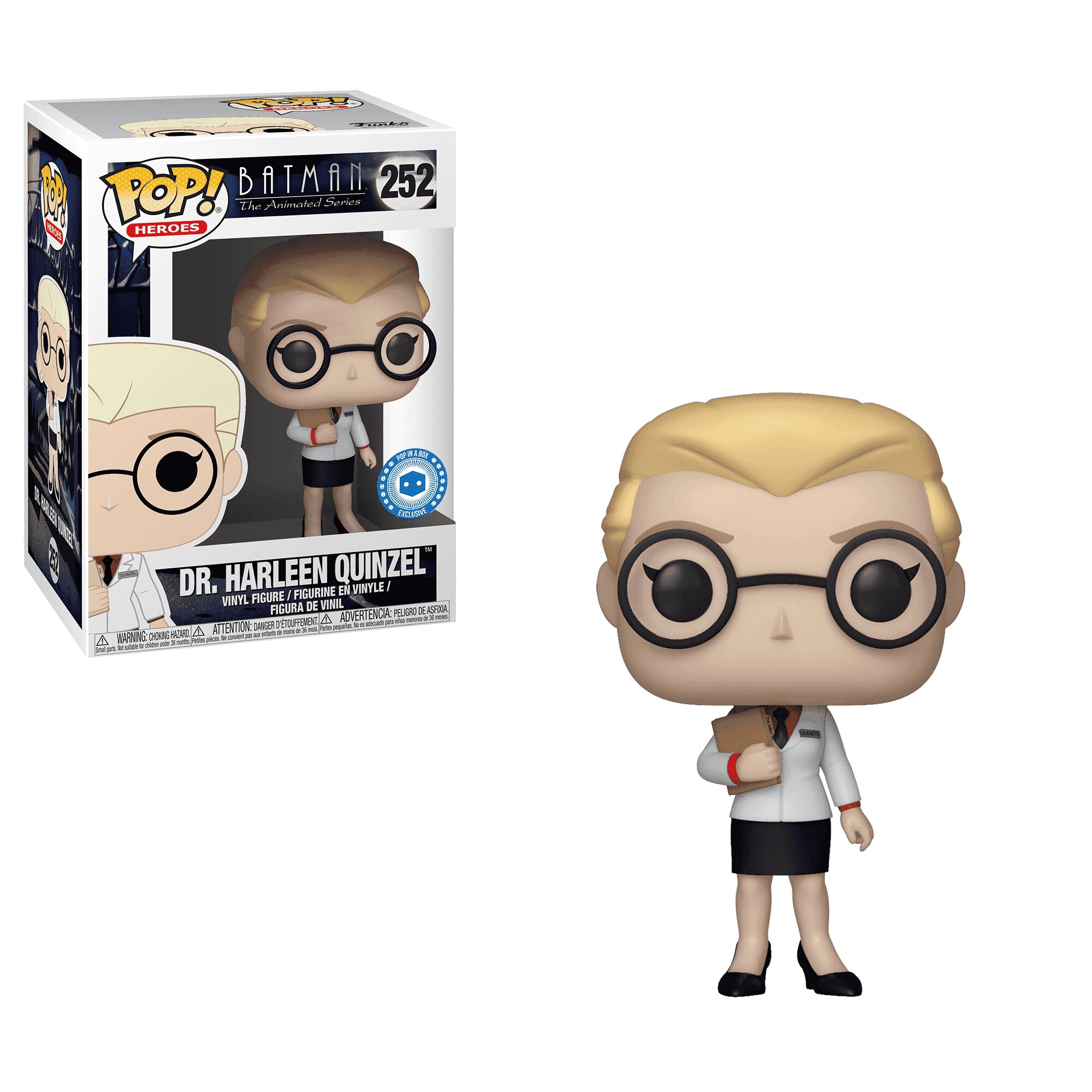 Available Now: Pop In A Box Exclusive Dr. Harleen Quinzel!