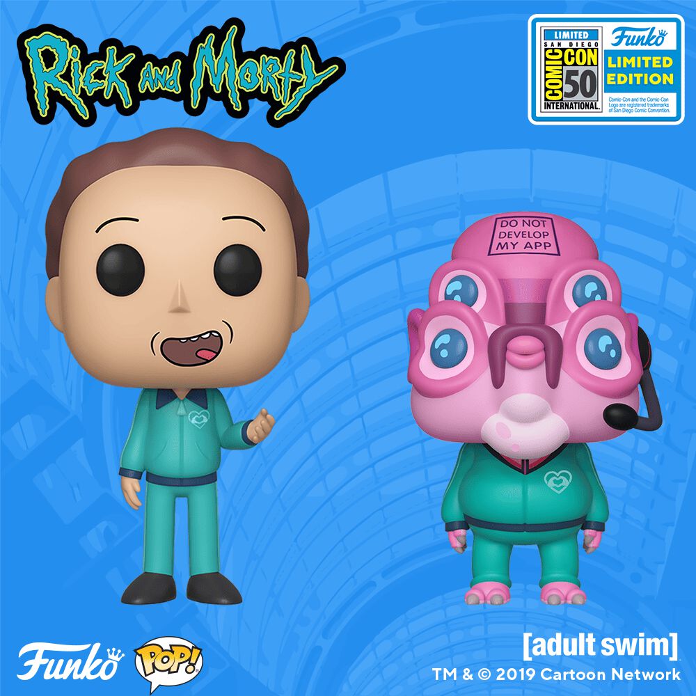 Available Now: Rick and Morty Summer Exclusive Tracksuit Jerry and Glootie Pops!