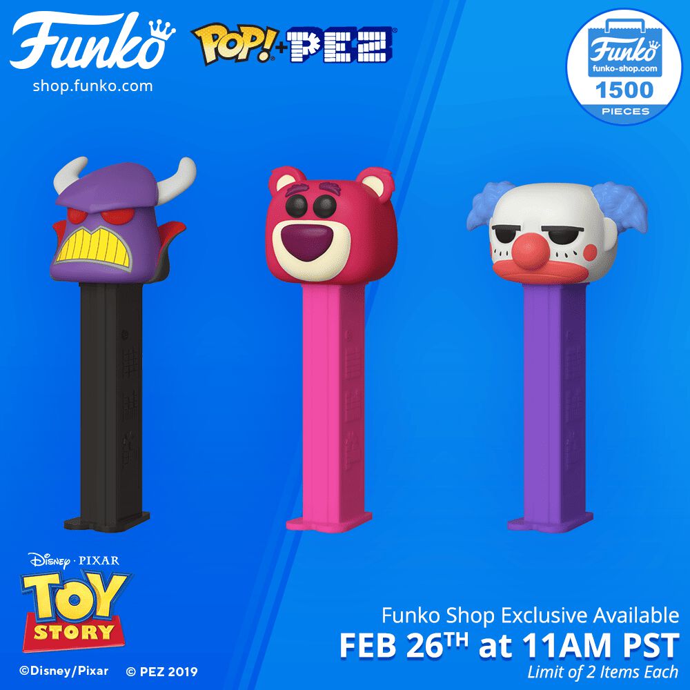 Funko Shop Exclusive Items: Pop! PEZ: Toy Story & Pop! PEZ: Hanna Barbera