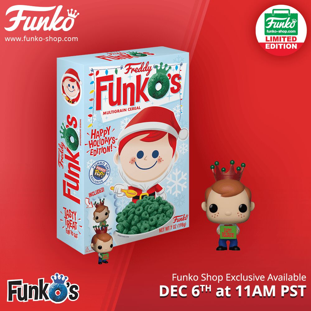 Funko Shop's 12 Days of Christmas: Santa Freddy Funko FunkO's Cereal!