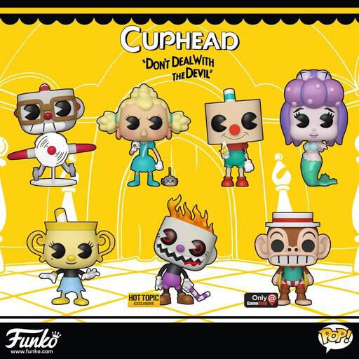 Coming Soon: Cuphead Plush, Vynl., & Pop!
