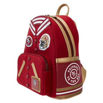 NFL San Francisco 49ers Varsity Mini Backpack, Image 2