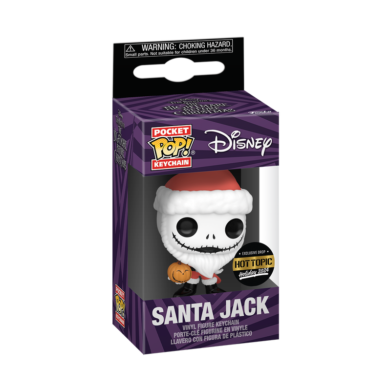 Pop! Keychain Santa Jack with Jack O-Lantern, , hi-res view 2