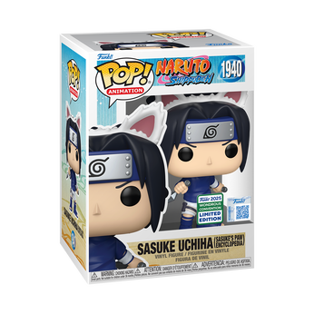 Pop! Sasuke Uchiha (Sasuke's Paw Encyclopedia) with Pop! Protector, Image 2