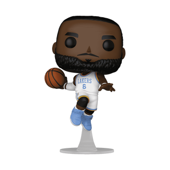 Pop! LeBron James in White Lakers Jersey, Image 1