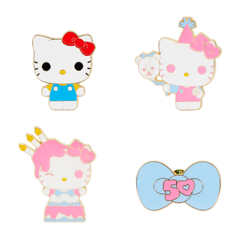 Hello Kitty in Cake (50th Anniverary) 4-Pack Pin Set, Image 2