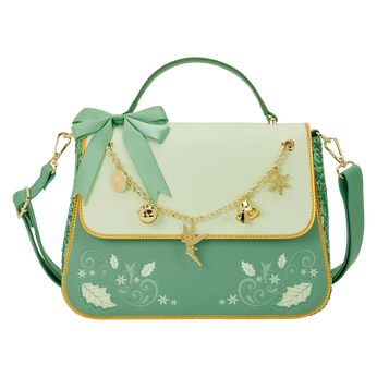Peter Pan Tinker Bell Holiday Sequin Crossbody Bag with Charms, Image 1