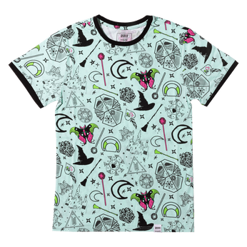 Wicked Elphaba & Glinda All-Over Print Unisex Tee, Image 1