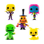 Pop! Jack Skellington, Mayor, Oogie Boogie, Sally, Zero (Black Light) 5-Pack, , hi-res view 1
