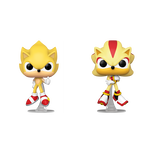 Pop Super Sonic Super Shadow 2 Pack Flocked image