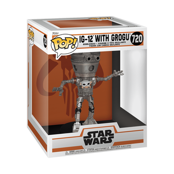 Pop! Deluxe IG-12 with Grogu, Image 2