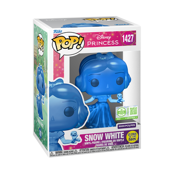 Pop! Snow White (Translucent Blue) (Glow) with Pop! Protector, Image 2