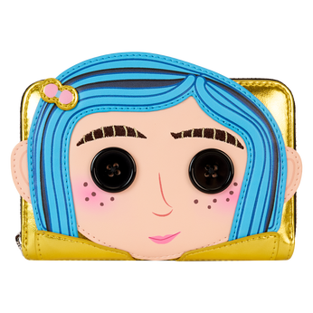 Coraline 15th Anniversary Laika Doll Metallic Cosplay Zip Around Wallet, , hi-res view 1