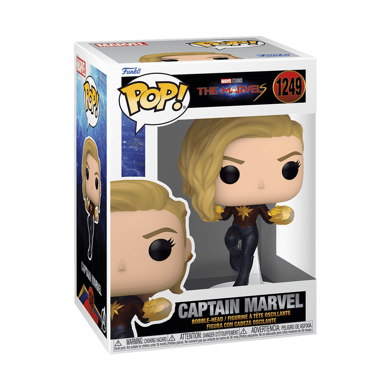 Buy Pop Captain Marvel with Fire Hands at Funko