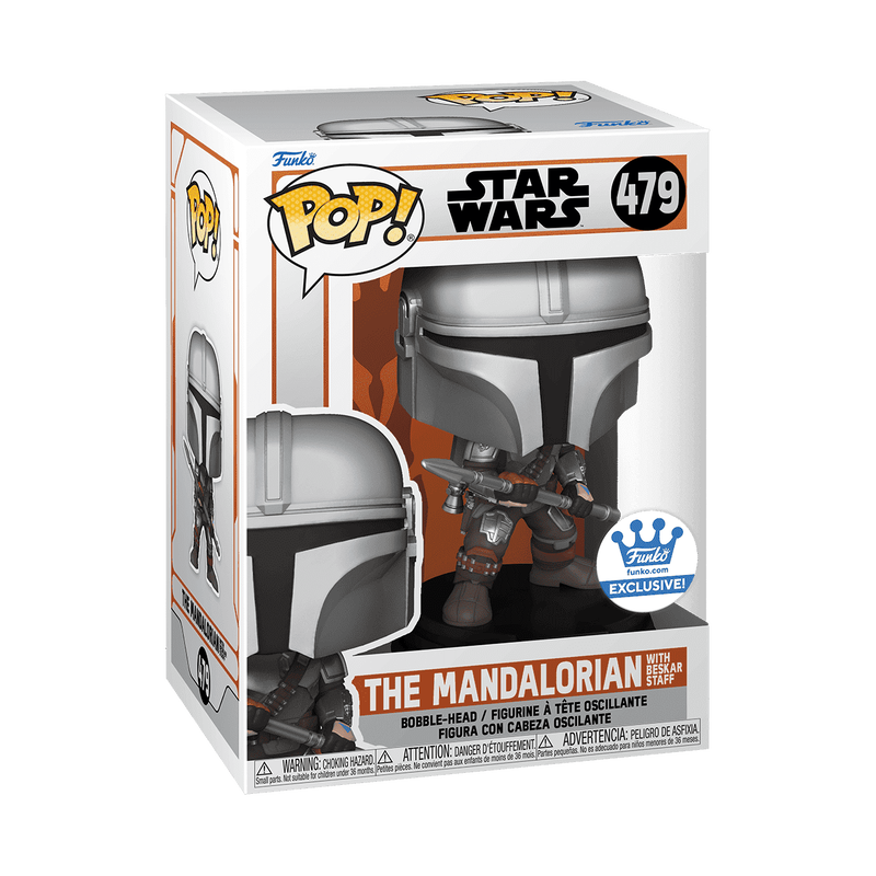 Pop! The Mandalorian with Beskar Staff, , hi-res view 3